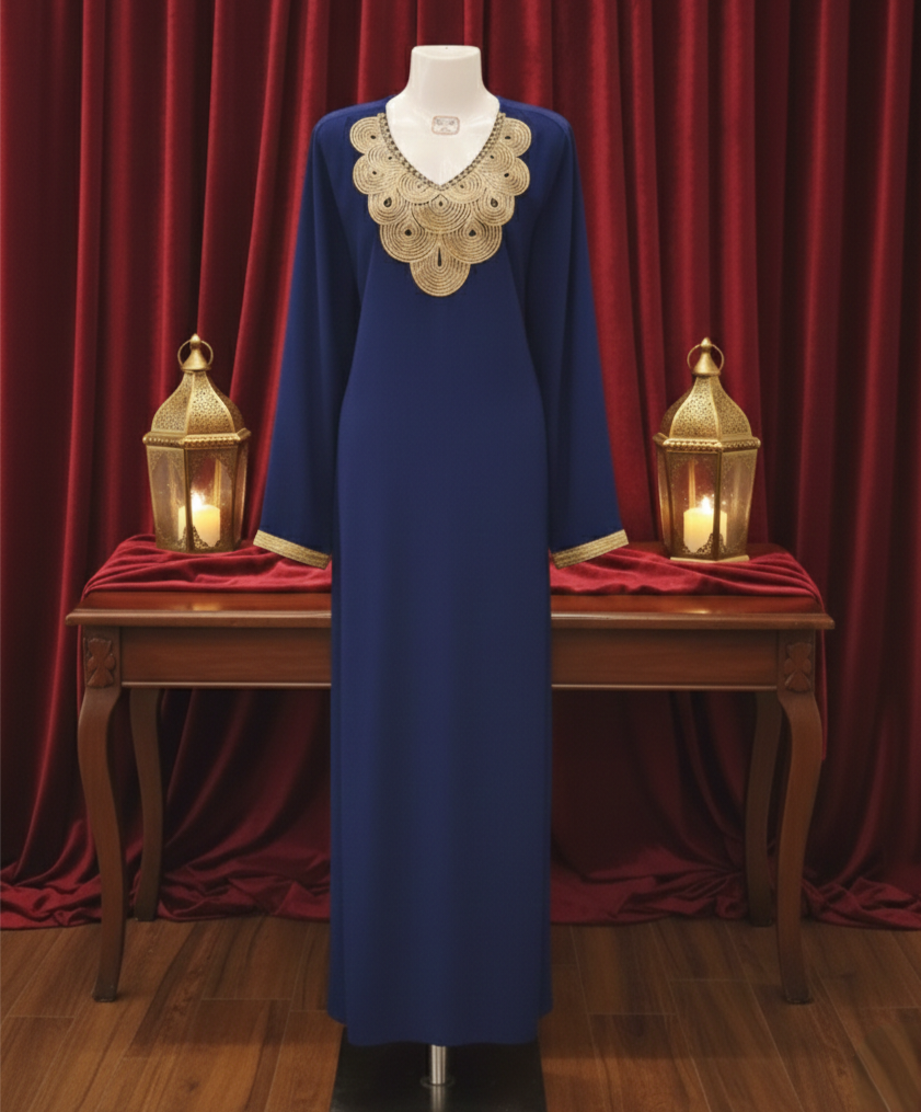 Robe Ramadan Élégance Dorée
