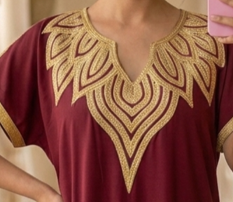 Gandoura Moderne avec Foulard Assorti – Édition Limitée Casablanca